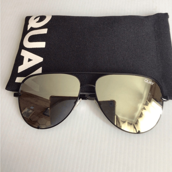 NEW! QuayXDesi silver aviators oversized Sunglasses main image 4